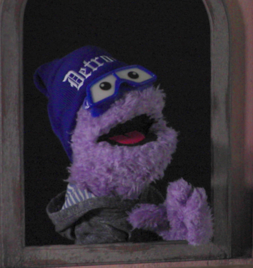 Human with puppets Foo and Satchmo in Walter Santucci’s adult animated feature I’d Rather Be Turned Into Cat Food.