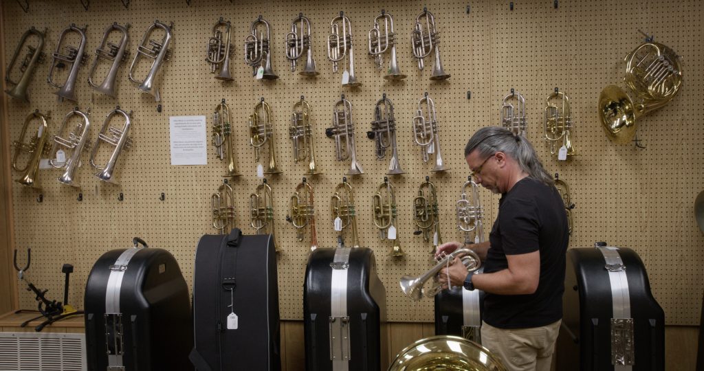 Musician and longtime music teacher Jamie Egan in Neil Garguilo’s documentary Misfit Mentor.