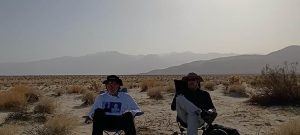 Peter Wick and Robert Silk undertake an extreme sit in the Anza-Borrego Desert in Anza Borrego: Sunrise to Sunset.