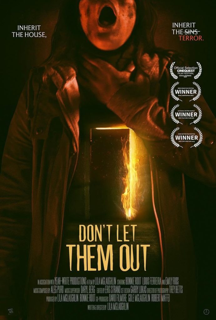 Bonnie Root as Rachel in Lila McLaughlin’s independent horror film Don’t Let Them Out.