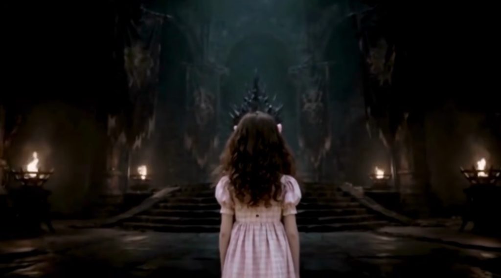 Dorothy journeys through the AI-generated land of Oz in Dustin Lee Loop's experimental short film The Wonderful Wizard of Oz AI Version.