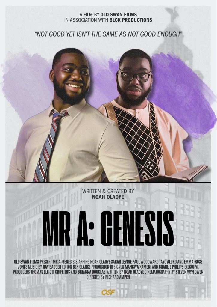 Noah Olaoye as Ayotunde "Mr A" Akinlade in Richard Ampeh's short film Mr A: Genesi