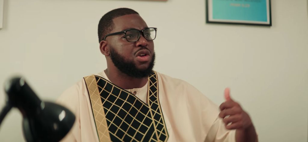Noah Olaoye as Ayotunde "Mr A" Akinlade in Richard Ampeh's short film Mr A: Genesi