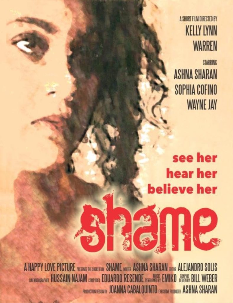 Ashna Sharan as Sophie in Kelly Lynn Warren's short drama Shame